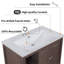 Meuble-lavabo avec lavabo en céramique Hauraa-2090927008