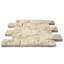 Split Face 0.63" x 12" Travertine Brick Joint Mosaic Wall & Floor Tile
