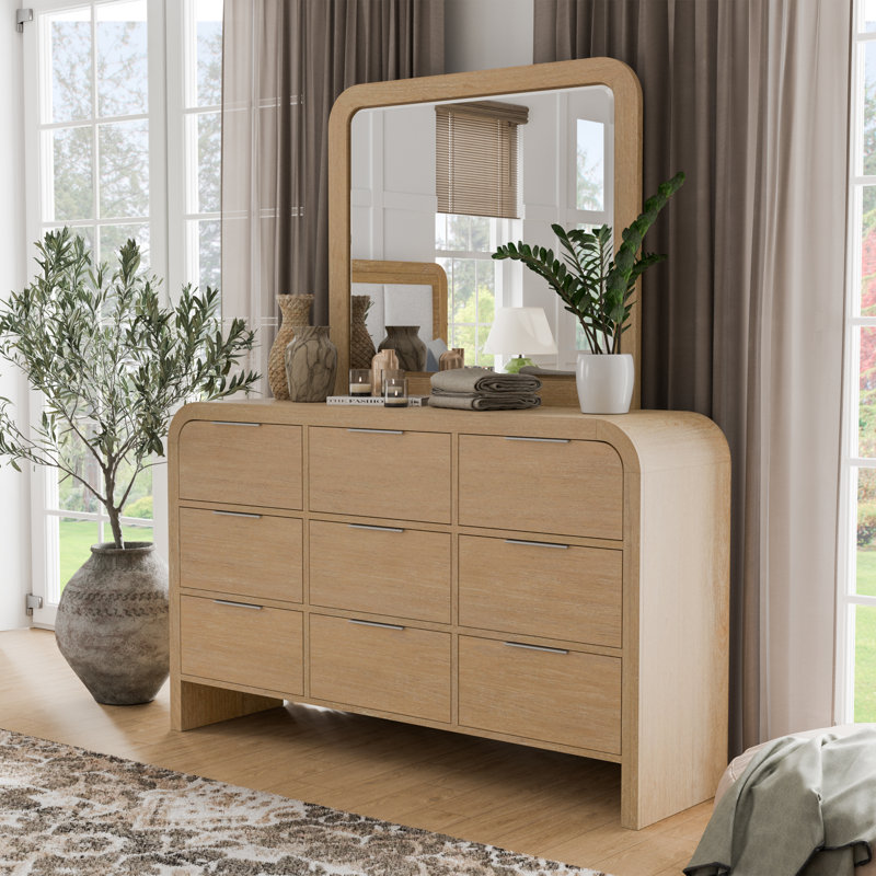 Ensemble commode et miroir 2 pièces Beaucet
