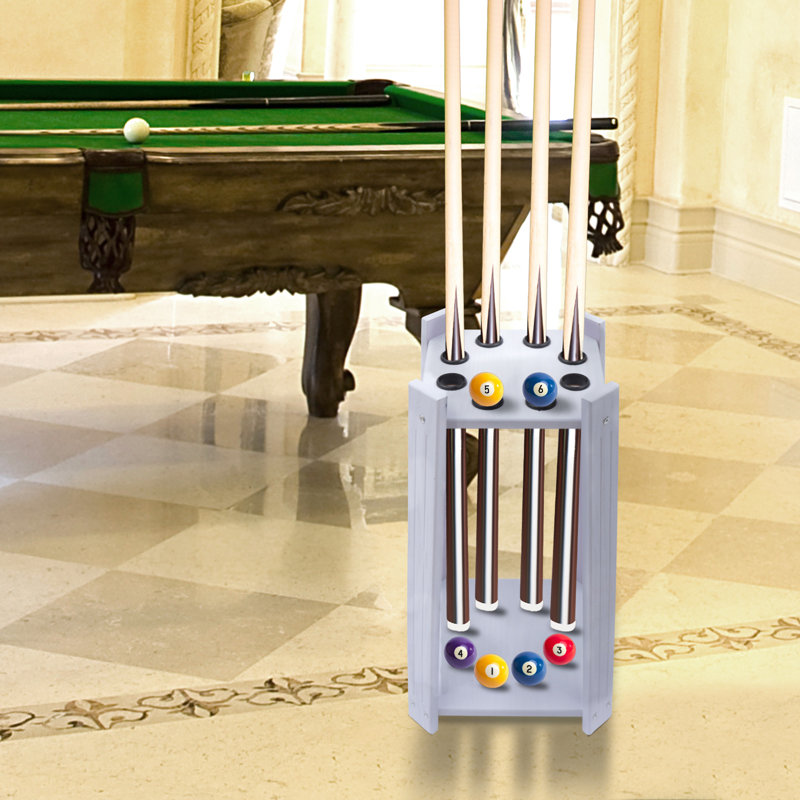 DENFER Wood Pool Cue Rack