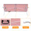 Table pliante rose de 2,4 m, table portable en plastique pour le camping, les pique-niques, les fêtes, table pliante haute résistance-136842374-136842378