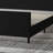 66.9' W Black Upholstered Panel Bed with Vertical Headboard, Modern Platform Bed Frame with Wood Slats and Footboard-1032321815-1032321800