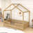House Bed With Slats And Safety Railings-723540006-723540007