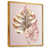 Toile avec cadre flottant or