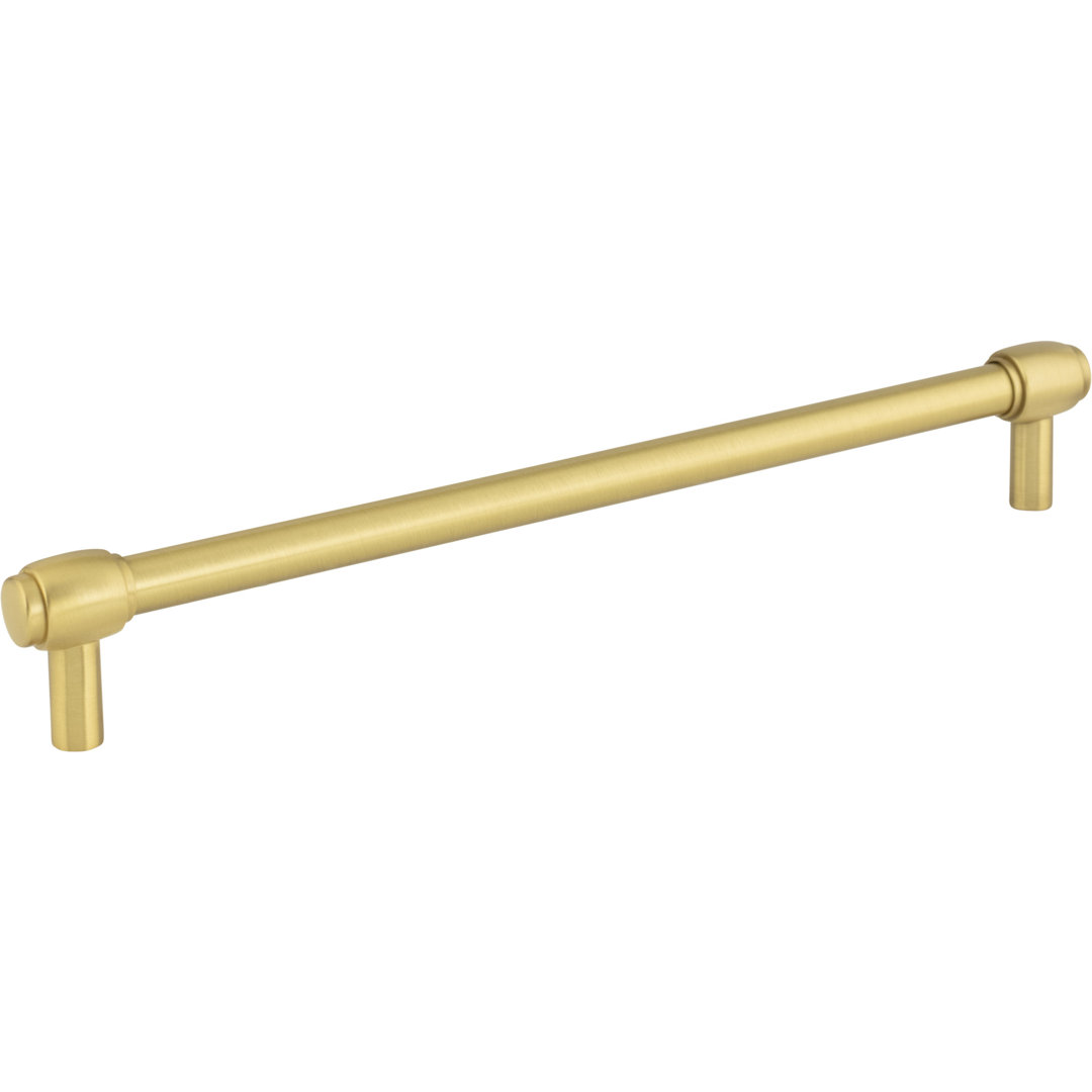 224 Mm Center-To-Center Brushed Gold Hayworth Cabinet Bar Pull Jeffrey Alexander 