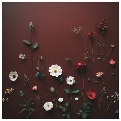 Couvre-lit à motif floral