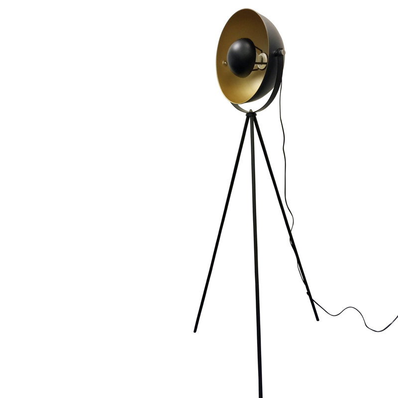 Mallen 150cm Tripod Floor Lamp, Black