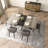 55.11'' -70.86"Retro Rectangular Dining Table-1034336299