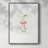 Martini Bow Framed Print - Solid Wood