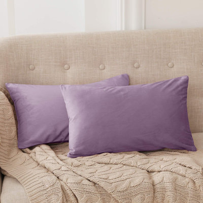 Super Soft Plush Decorative Velvet Throw Pillow Covers (Set of 4)