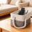 6-Pack Foldable Storage Baskets With Handles, Collapsible Fabric Canvas Organizer Bins For Home, Office, Closet, Nursery, And Shelves, 12X8x5 Inches