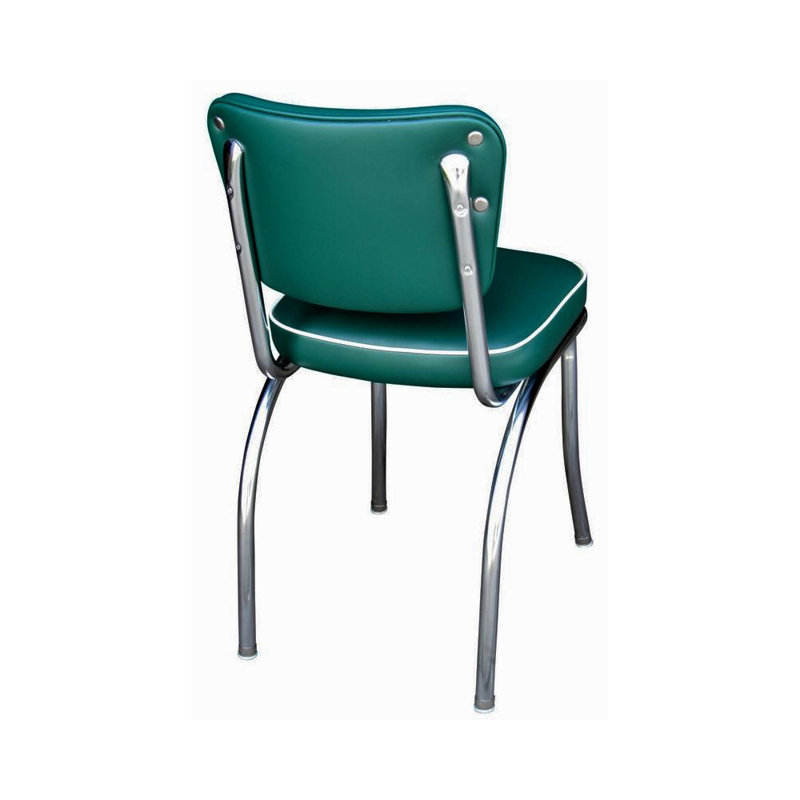 Retro Home Upholstered Dining Chair, Green