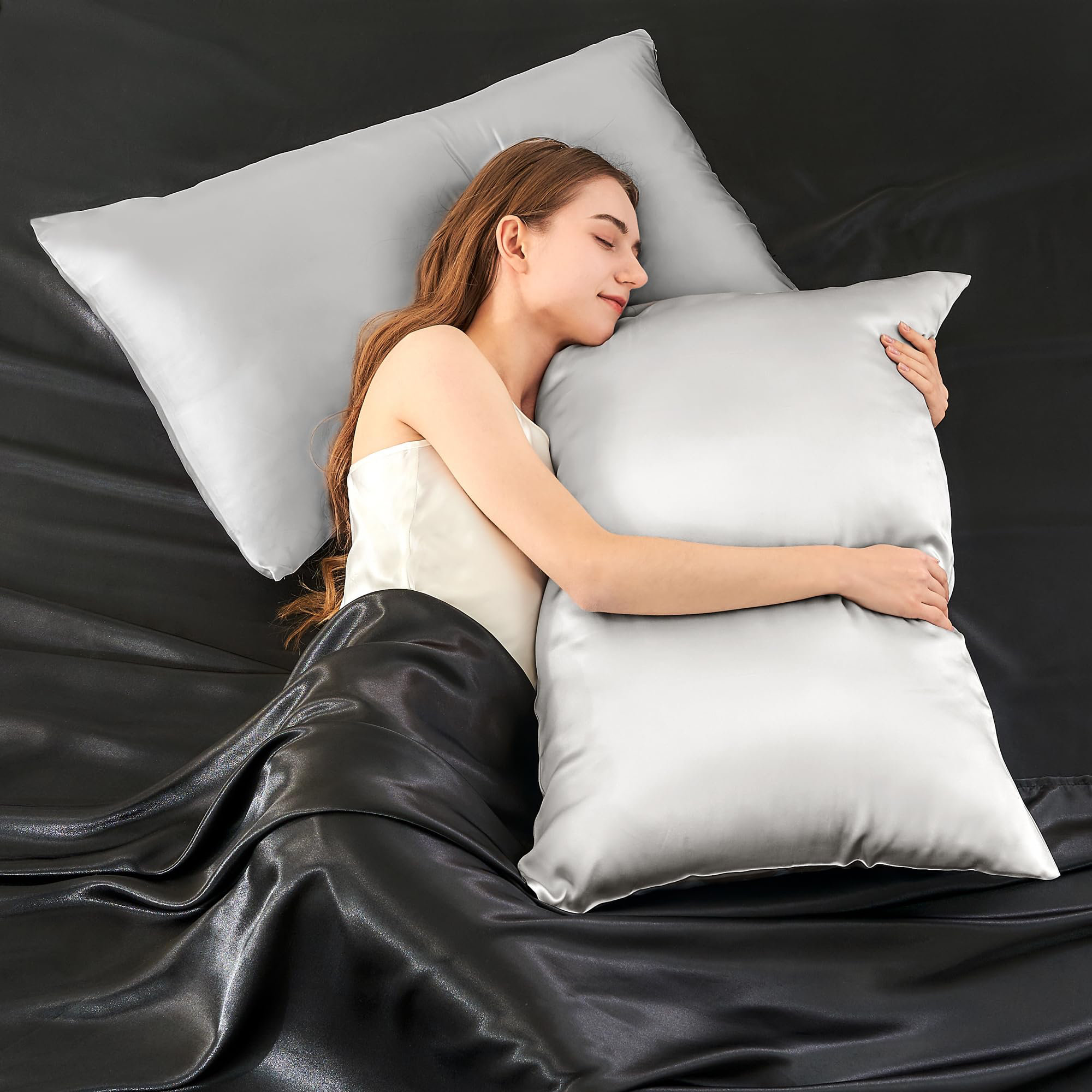 Satin Pillowcase Queen Size Zippered Pillow Cases SLIP PURE SILK PILLOWCASE SEABREEZE QUEEN ZIPPERED – Slip UK