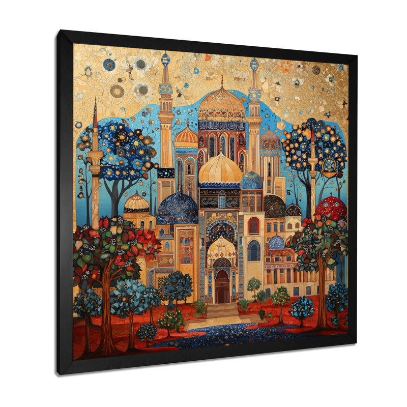 «Arabesque Cairo égypt II», impression d'art mural paysage, H 16 po x l 16 po, Noir