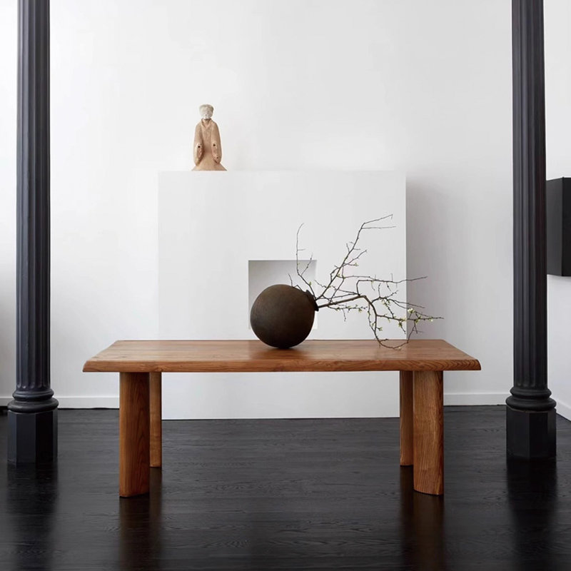 High quality solid wood table, 29.92"H x 78.74"L x 35.43"W