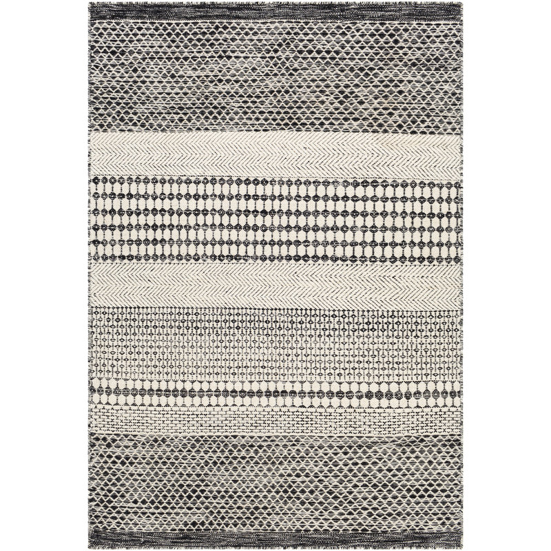 Moroccan Wool Hand Woven Area Rug, Rectangle 183 x 275 cm
