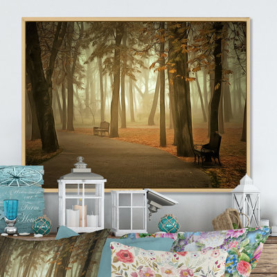 «Path by Melancholique Forest II», reproduction sur toile flottante