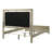 Wood Panel Bed Rustic Beige-795538442