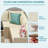 6 Pcs Navy Blue L-Shaped Patio Furniture Set All Weather Wicker Outdoor Sectional Sofa Conversation Set-569932304-569932305