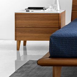 Boston Nightstand with 1 Drawer and Open Compartment