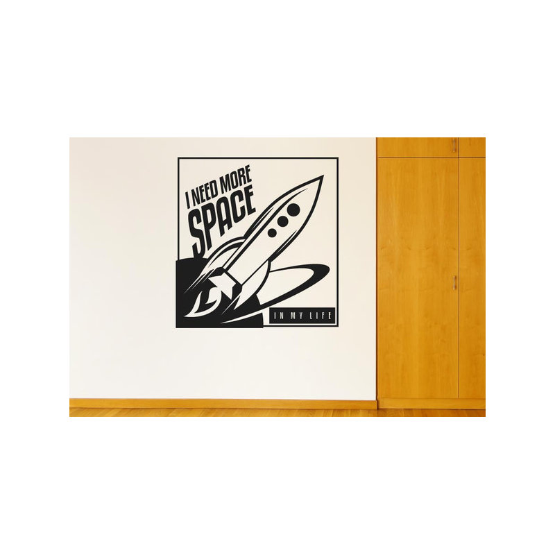 Non-Wall Damaging Wall Decal, Black