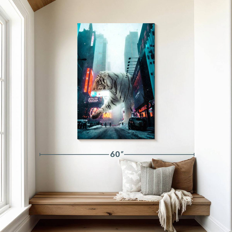 Brampt Tiger City, 45" H x 30" W