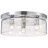 Lulia - 15 Inch Flush Mount - Polished Nickel with Clear Glass