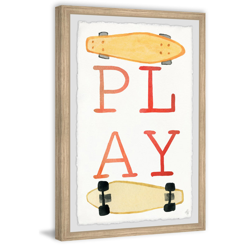 Zander Zander Skateboard Play - Single Picture Frame Print, 91cm H x 61cm W