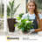 28" Tall Plastic Planters, Set of 3 Garden Flower Pots, Brown-551292628