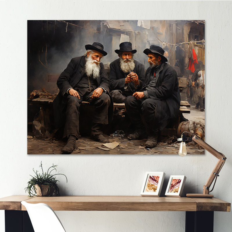 Judaïsme dévotion III sur toile, Toile tendue, H 12 po x l 20 po x P 1 po