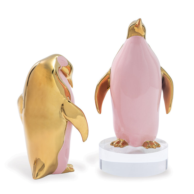 Pingouin (ensemble / 2), Rose/or
