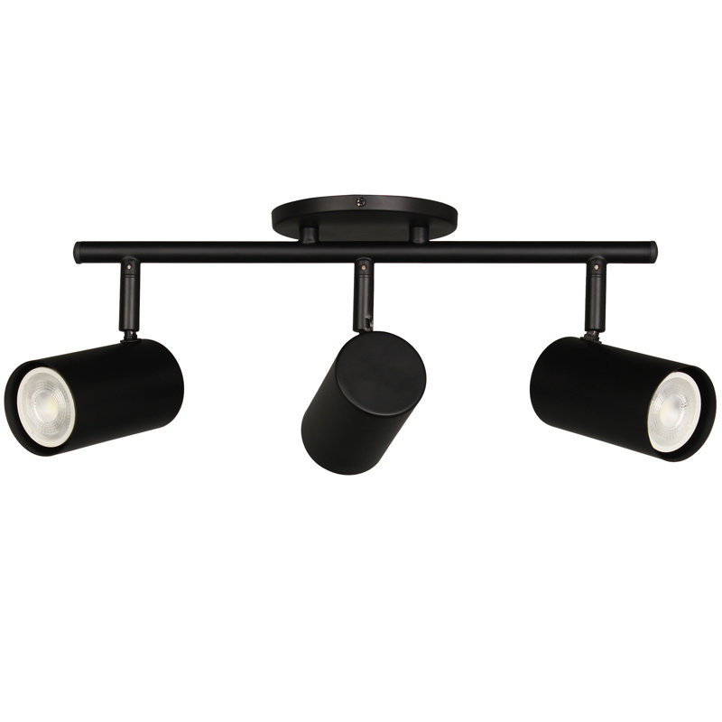 Éclairage sur rail Taylor - 3 lumières, Noir mat