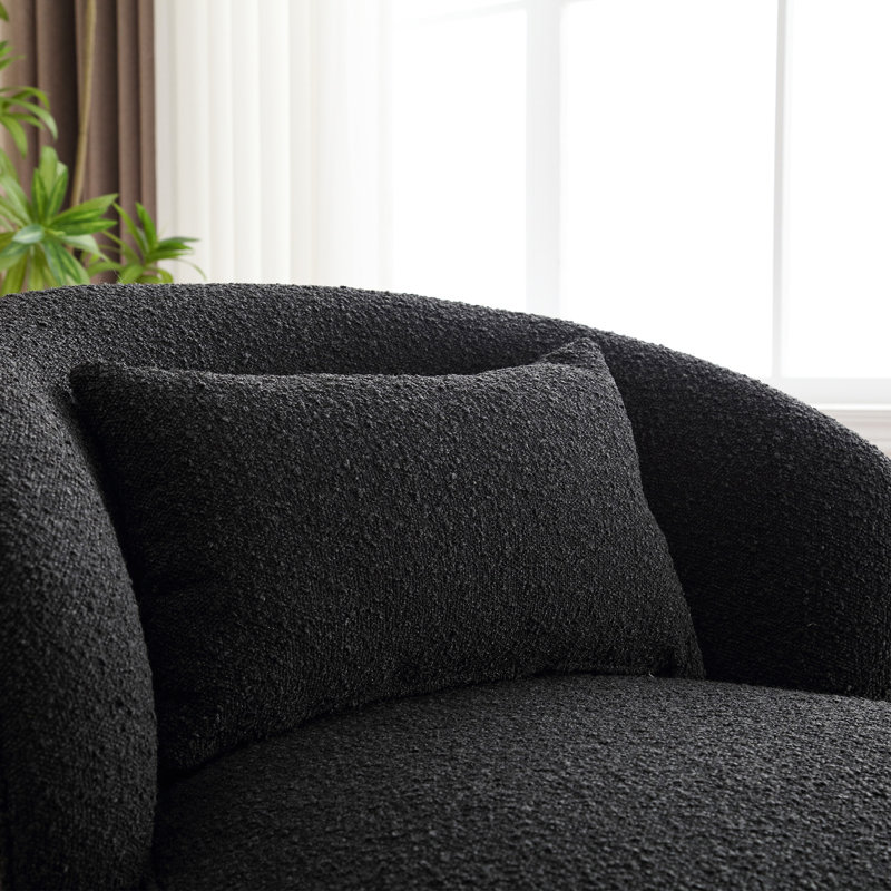 Fauteuil d'appoint 2 pièces Melora, Noir