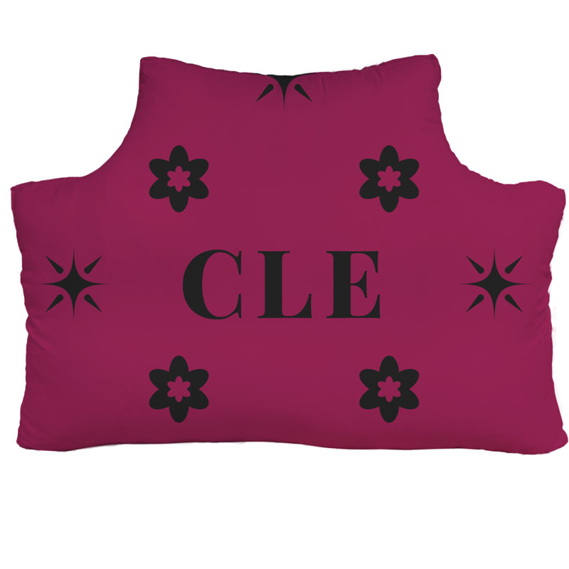 Coussin en coton Cleveland Basketball 20 pouces x 14 pouces, Rouge, noir, Cleveland Basketball, couleurs