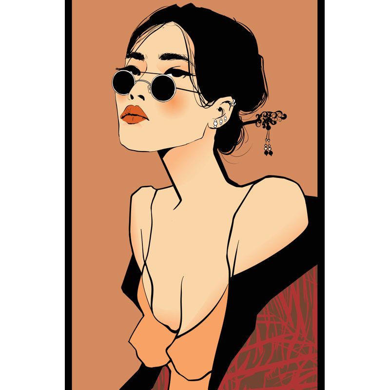 Asian Woman by Isaxar - Wrapped Canvas Print, 122cm H x 81cm W x 3.8cm D
