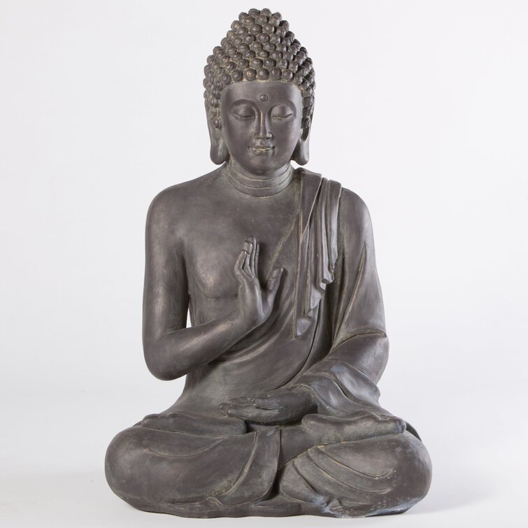 World Menagerie Tedeschi Ceramic Meditating Buddha in Dhyana Mudra Gloss  Yellow Green Figurine & Reviews