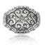 BELLEVIEW KNOB; CLEAR CRYSTAL BURNISH SILVER FINISH-878480667