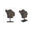 Victor Cast Alumiinum Sculpture Aged Black-1974268074