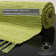 Hand-woven Happy Andy rug made of cotton in green