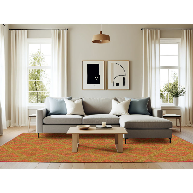 Rexdale Geometric Indoor Rug, Rectangle 6' x 9'