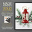 «Christmas Holiday Art», reproduction encadrée Ccclxxv - bois massif-50959255-50959259