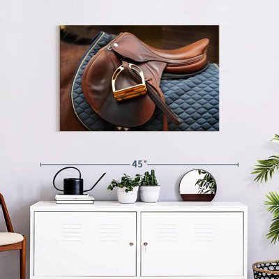 Mehar Brown Leather Saddle