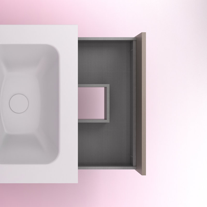 Jelyn 600mm Single Bathroom Vanity with Integrated Ceramic Basin