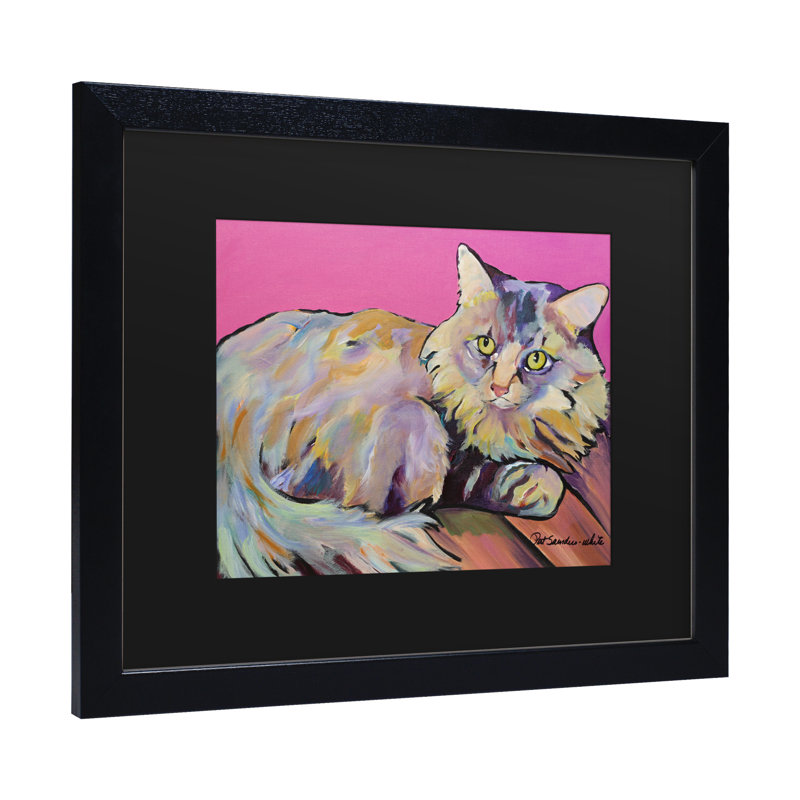 Catatonic par Pat Saunders-White, reproduction d'art encadrée, H 11 po x l 14 po x P 0,5 po, Noir