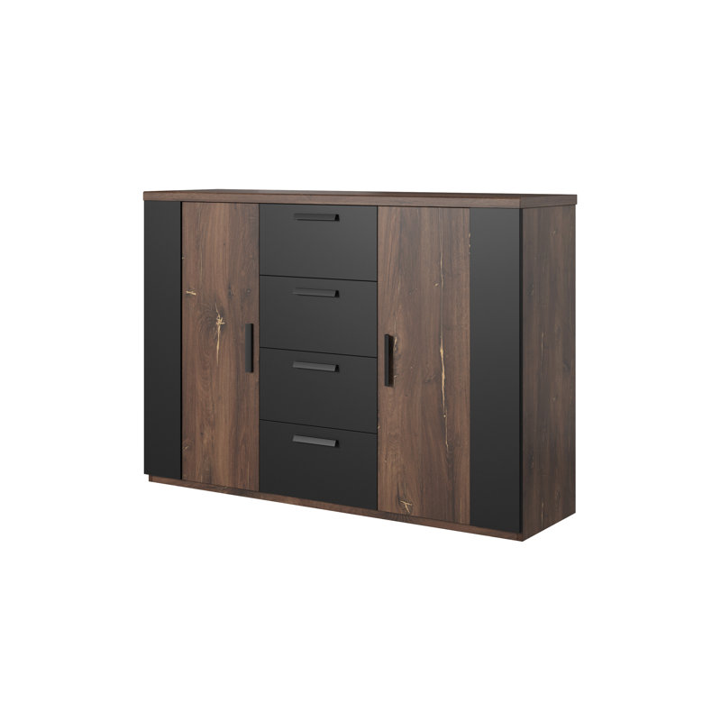 Stoudt 132cm Sideboard, Brown/Black