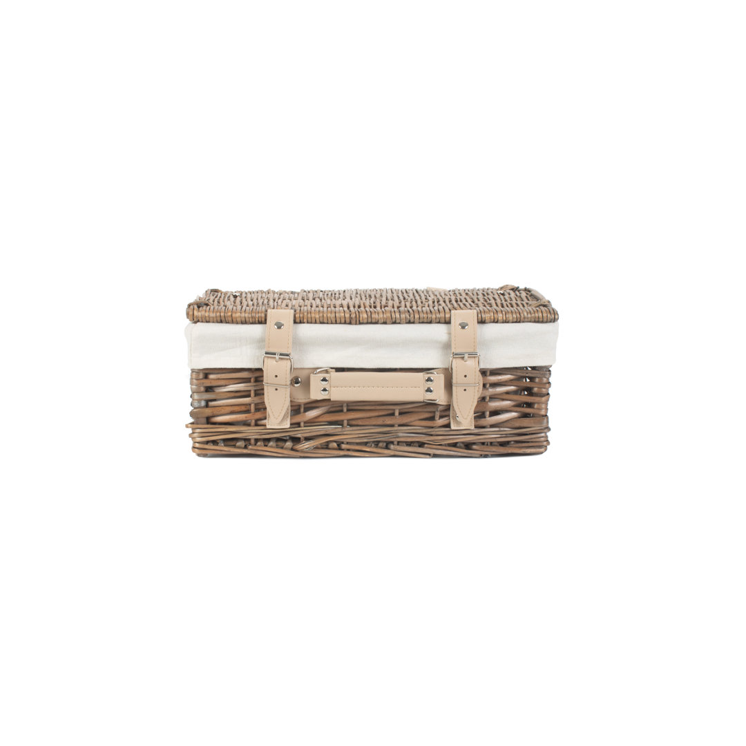 Wicker Picnic Hamper Basket with Lining