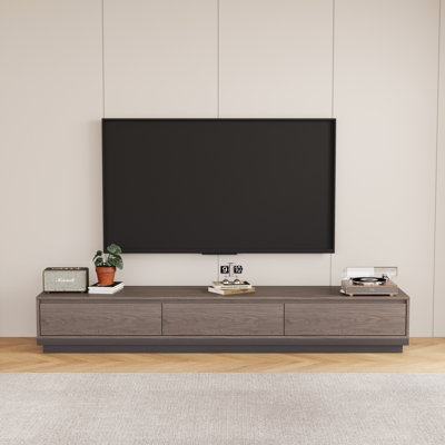 78.7" Expandable Telescopic Tv Cabinet Deep Walnut