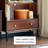 Vintage Solid Wood Display Cabinet Bookcase-110977865