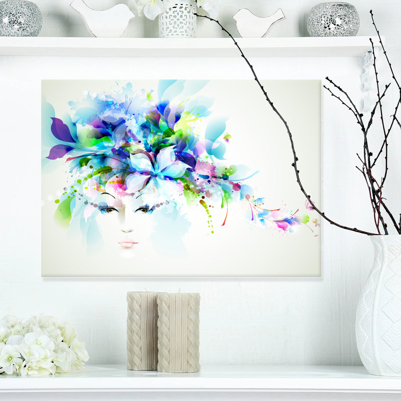 Fleurs - Impression sur toile tendue, H 8 po x l 12 po x P 1 po, Toile tendue