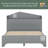 Leatricia Platform Storage Bed-201820091-201820090